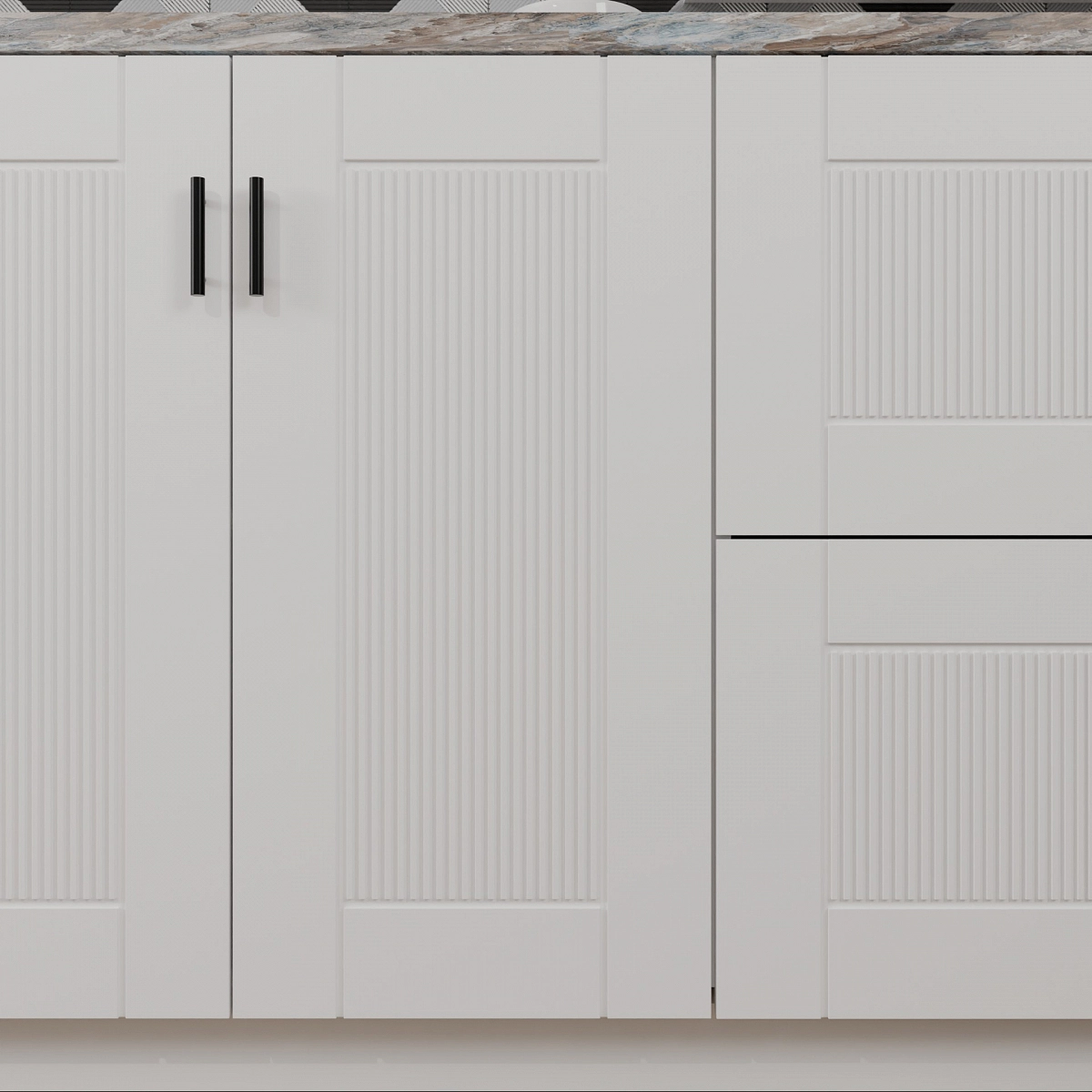 Кухонный фасад Гресск Белый